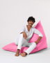 Atelier Del Sofa Pouf Grande Big Bed Rosa Exterior Impermeable Jardin 145x90x35cm